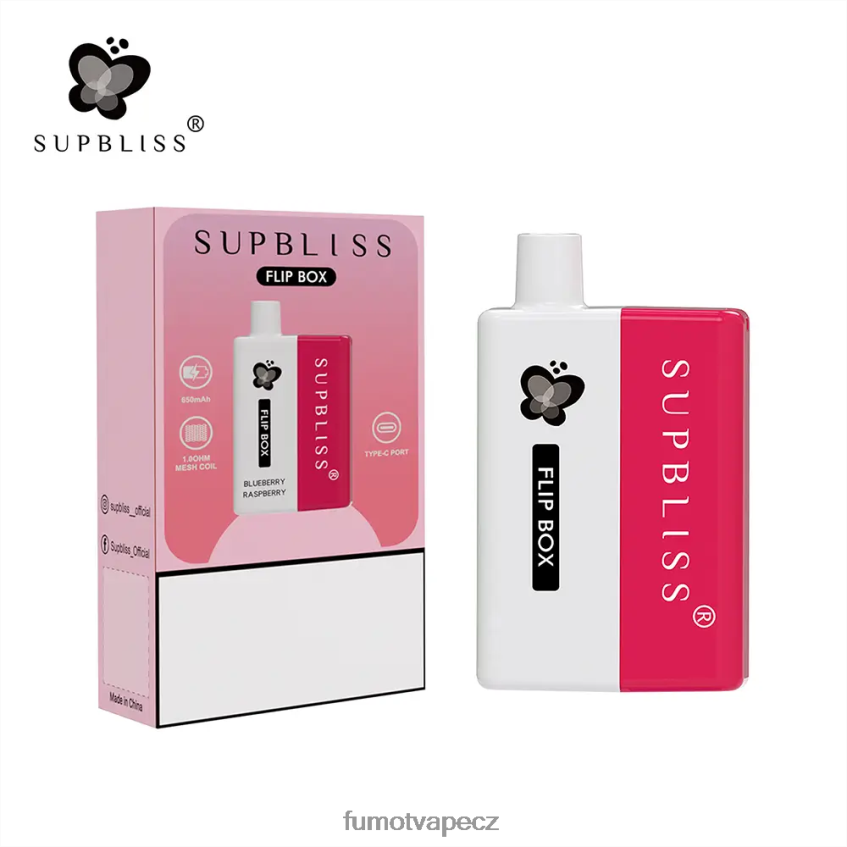 Fumot Supbliss Flip box 6000 vyměnitelná vape sada - 10ml (1 kus) banánový koktejl B4FVLH330 Fumot Vape Nicotine