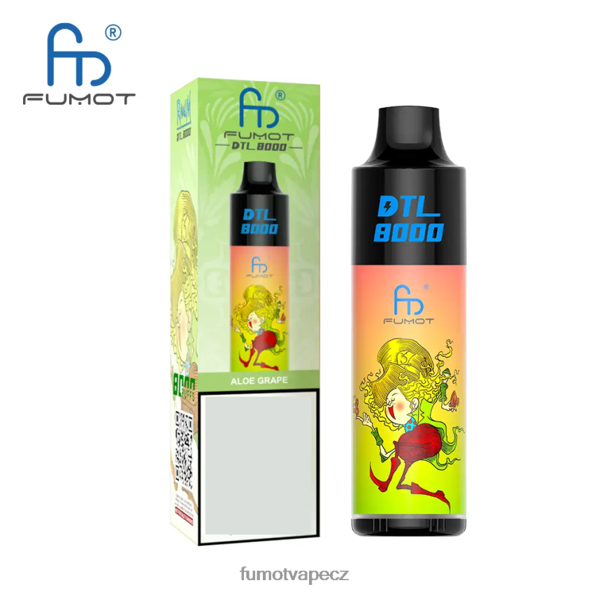 Fumot DTL 8000 jednorázové vape pero - 16 ml (1 kus) ananasový kokosový rum B4FVLH423 Fumot Vape Online Shop