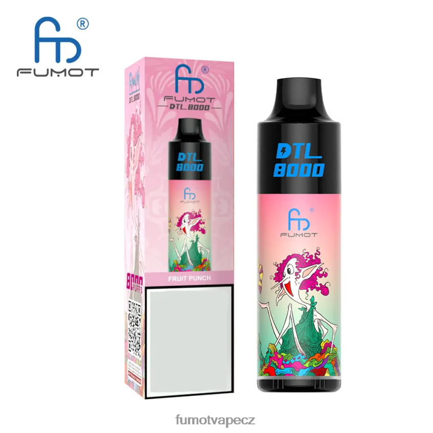 Fumot DTL 8000 jednorázové vape pero - 16 ml (1 kus) ananasový kokosový rum B4FVLH423 Fumot Vape Online Shop