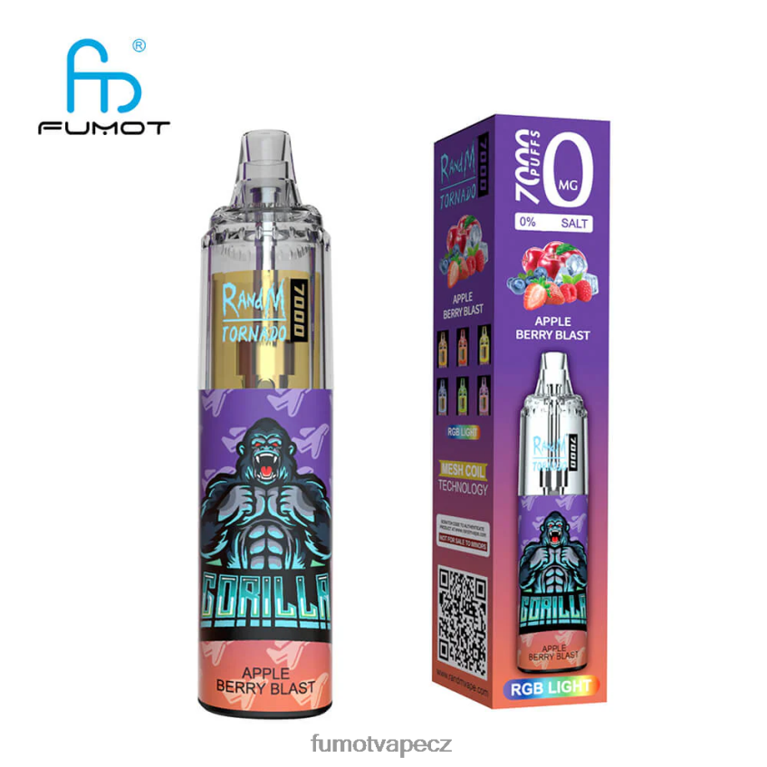 Fumot Tornado 0% 7000 14ml jednorázové vape pero (1 kus) ledový pop B4FVLH519 Fumot Factory