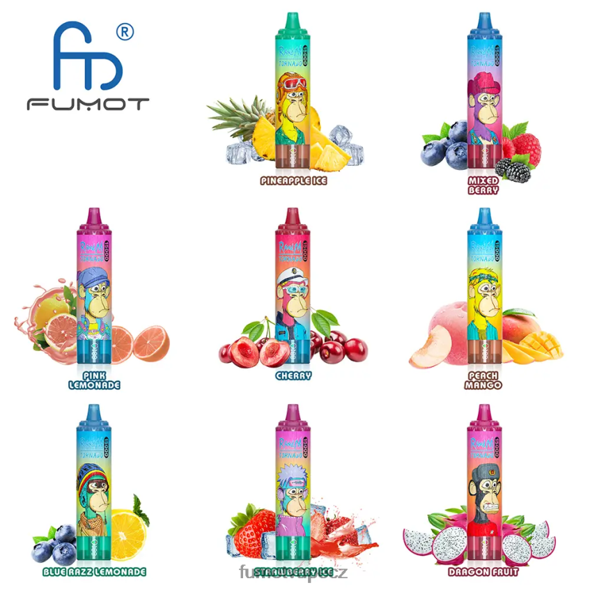 Fumot Tornado 25ml 15000 jednorázová vanička (1 kus) růžová limonáda B4FVLH193 Fumot Vape Online Shop