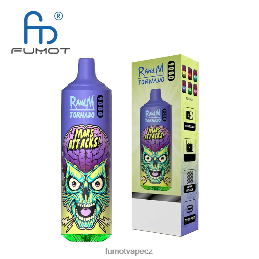 Fumot Tornado jednorázové vape pero 9000 - 18 ml (1 kus) ledový pop B4FVLH38 Fumot Store