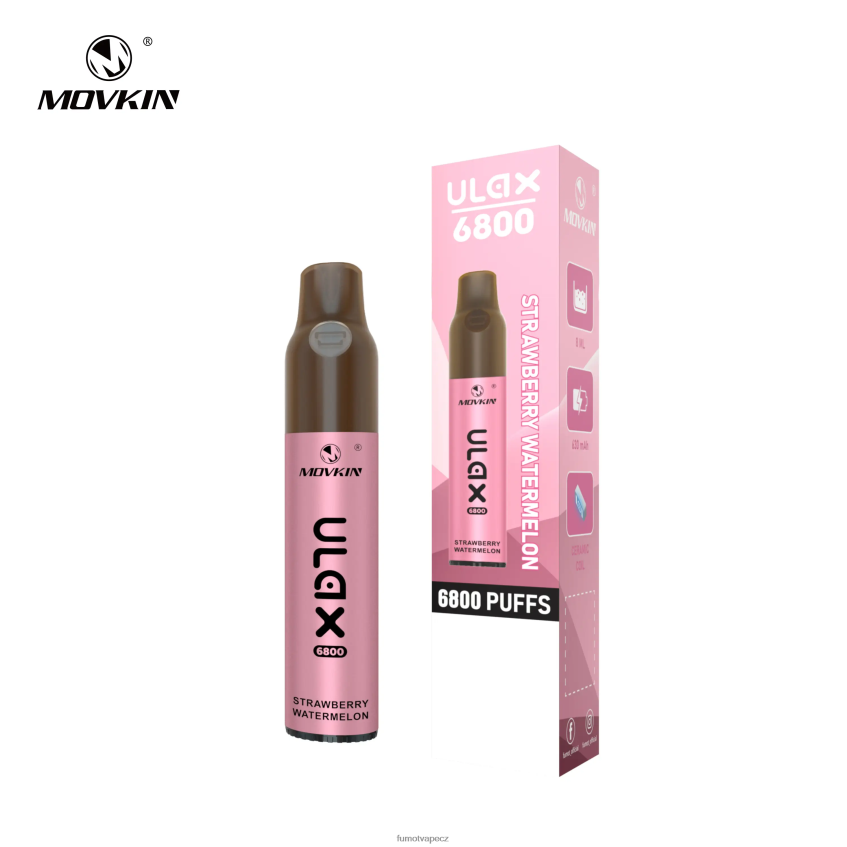 Fumot Movkin Ulax 6800 jednorázová vapka, keramická spirálka - 8ml (1 kus) broskev mango B4FVLH326 Fumot Vape Flavors