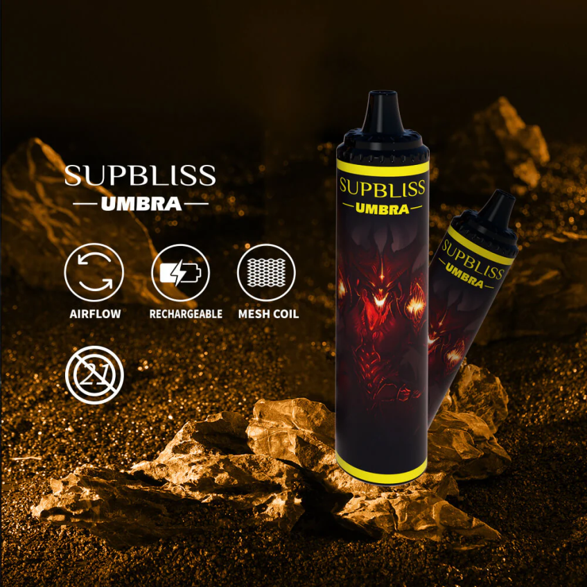 Fumot Supbliss Umbra 10000 (1 kus) jednorázové vape pero - 20ml chladná máta B4FVLH476 Fumot Vape Flavors